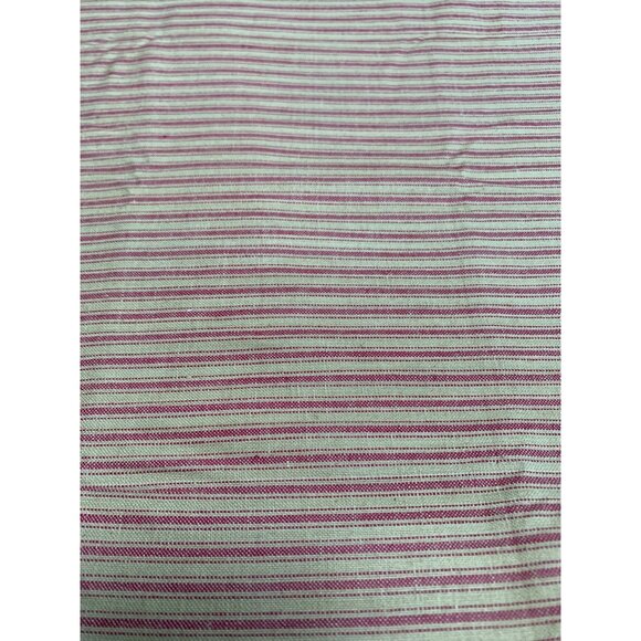 Red & Beige Striped Cotton Fabric 1/2 yard 36" Wide Crafting & Sewing Quilting - Picture 4 of 5